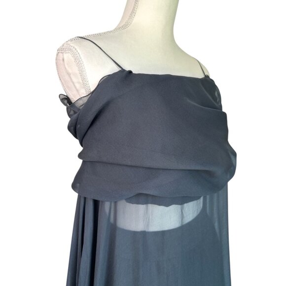 Chanel FWRD Renew 2002 Flowy Dress in Black 36 Womens 3 Pc Skirt Top Set Vintage - Picture 6 of 15